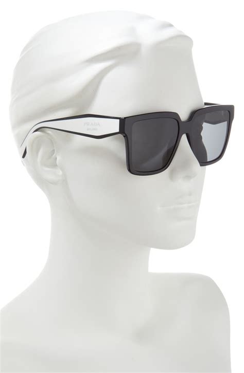 prada 56mm square sunglasses.